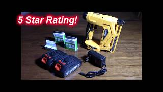NO MORE HAND FATIGUE! GoYwato 21V Cordless Nail Gun  and Electric Brad Nailer -Works Great!