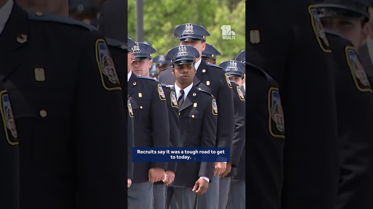 Baltimore County police pin recruits