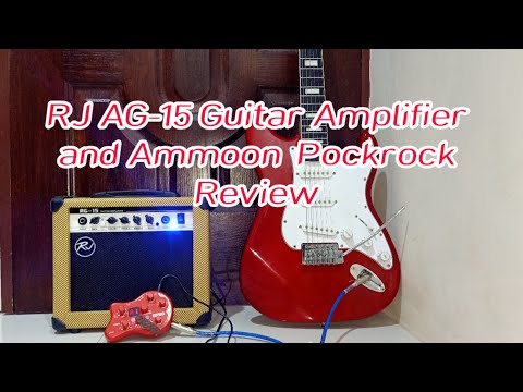 RJ 15 watts Guitar Amplifier and Ammoon Pockrock effect pedal review
