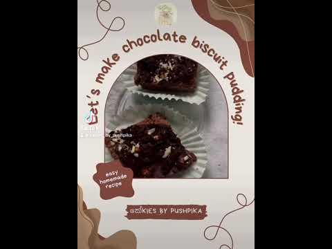 Chocolate biscuit pudding 🤎🍫