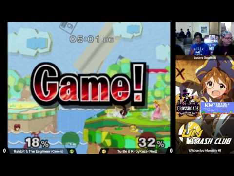 UWaterloo Melee Monthly #1 - Doubles Losers QF - The Engineer and Rabbit vs Turtle and KirbyKaze