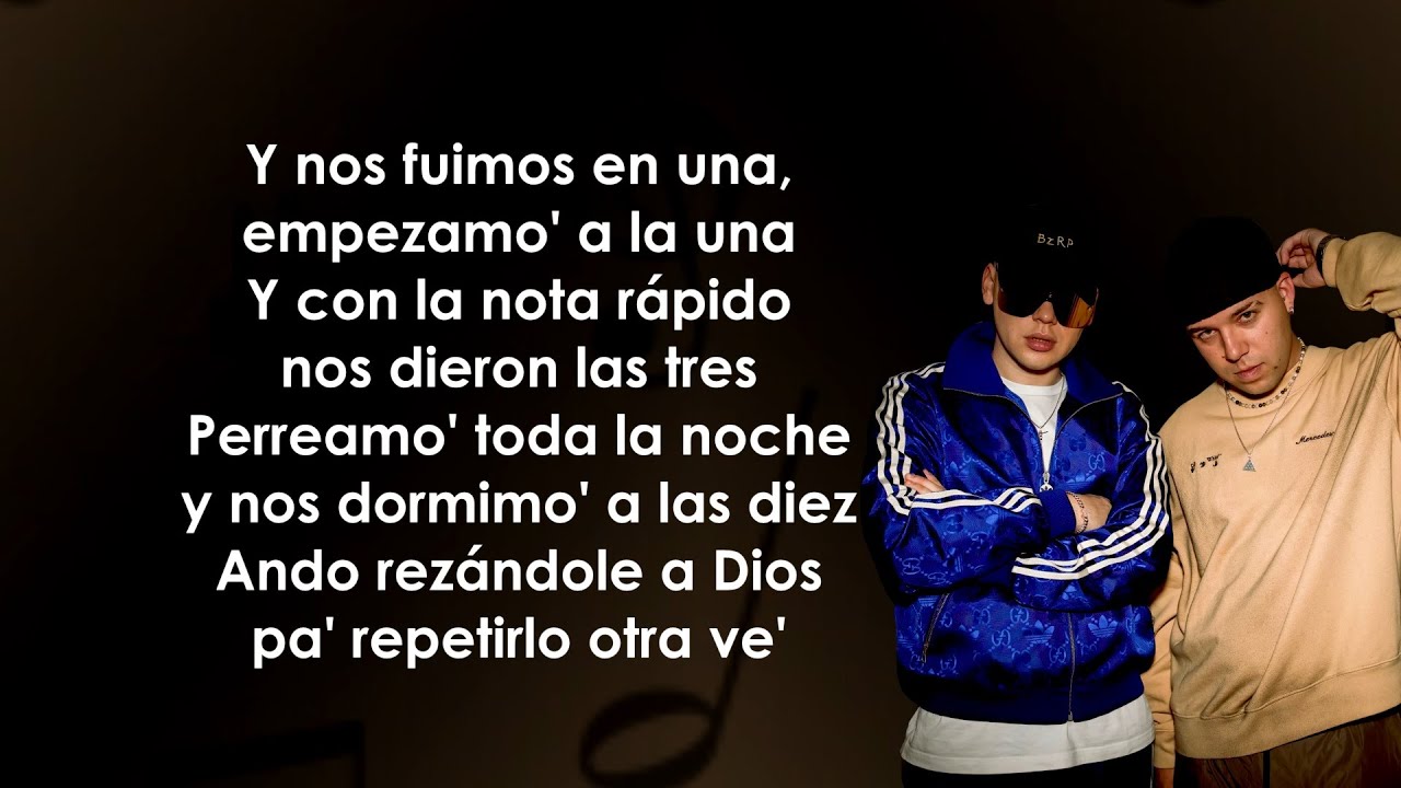 QUEVEDO || BZRP Music Sessions #52 (Letra/Lyrics)