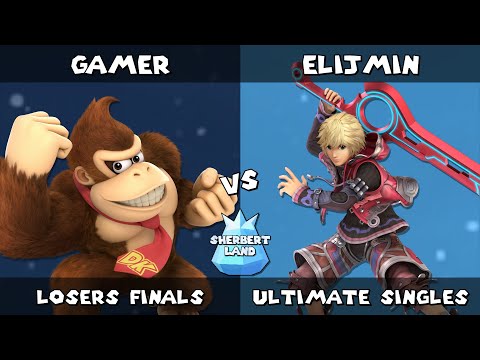 Sherbert Land # 17 | Gamer (Donkey Kong) vs elijmin (Shulk) | Losers Finals | SSBU Ultimate