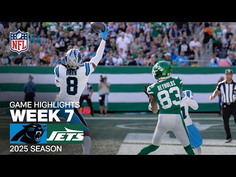 Carolina Panthers vs. New York Jets Game Highlights | NFL 2025 Season Week 7