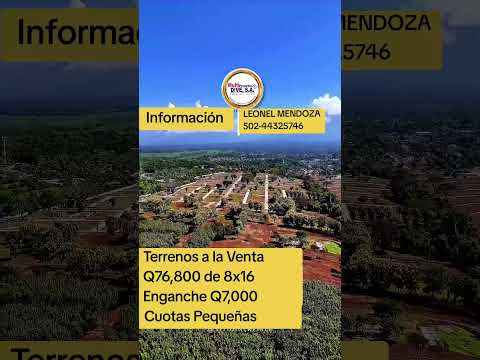 Lotes San Francisco Zapotitlán #chapinesenusa #invierteenbienesraices #guatemalacity #inversiones