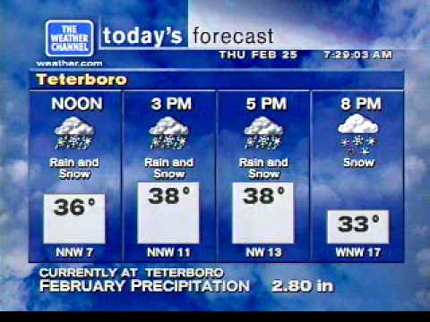 Teterboro NJ Weatherstar XL - Right Before The Bottom Falls Out - 2/25/2010