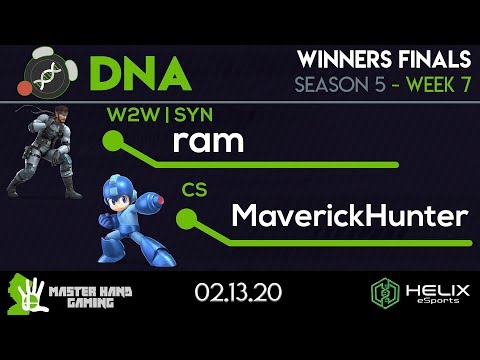 DNA S5:W7 - W2W | SYN |  ram (Snake) Vs. CS | MaverickHunter (Mega Man) - Winners Finals