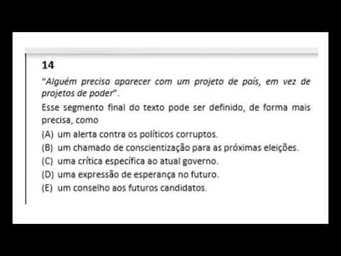 Questão 14 resolvida de Português   Concurso ALBA de 2014 Técnico de Nivel Médio Área Administrativa