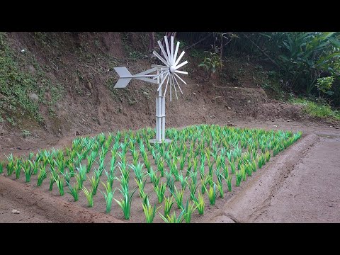 How to make a mini windmill water pump from PVC pipe
