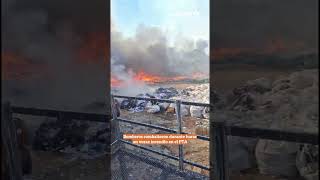 Se conocieron detalles del incendio de material reciclado en el Parque Ambiental