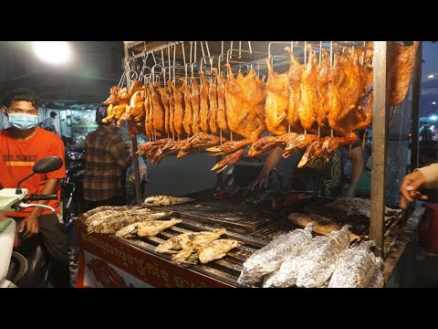 Amazing Guy Grill & Testy Meat on The Street @Olympic Market - Evening Street Food Show in Town 2022