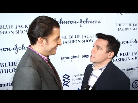 Mario Cantone at the Blue Jacket Fashion Show with Arthur Kade