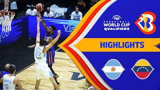 Argentina - Venezuela | Basketball Highlights - #FIBAWC 2023 Qualifiers