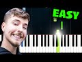 MrBeast Song - EASY Piano Tutorial