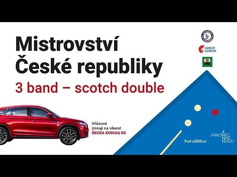 FINAL CHAMPIONSHIP of CZECH REPUBLIC | 3 cushion D2 double scotch 2018/2019 | Jablonec nad Nisou |