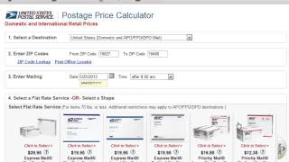 USPS Postal Price Calculator