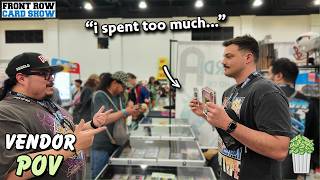 WE RAN OUT OF MONEY! San Diego Front Row Card Show Vendor POV Day 2!