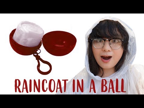 Raincoat in a key chain ball