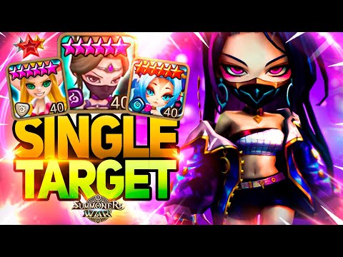 SINGLE TARGET TEAM with Isabelle, Mina and Loren - Summoners War