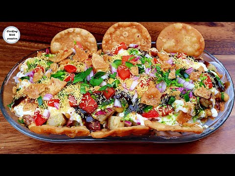Special Papri Chaat Recipe with Homemade Papri and Chana Chaat For Iftar by Cooking with Passion