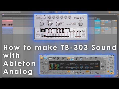 How to make a TB-303 Sound with Ableton live Stock Synthesizer "Analog"