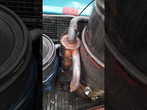 Start av gengas bil.