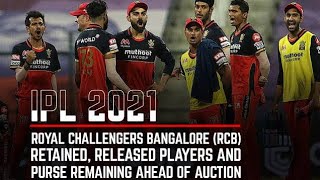 Release and Retain list of RCB team for IPL 2021||Daniel Sams to RCB🔥||Chris Morris Out...