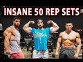 INSANE 50 REPS WORKOUT with JULIAN SMITH at Arms Race Gym - Back & Biceps