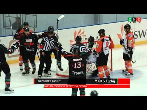 1. kolejka PLH: JKH GKS Jastrzębie - GKS Tychy 1:5. Skrót meczu