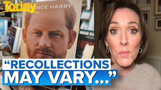 Royal commentator hits back at Prince Harry | Today Show Australia
