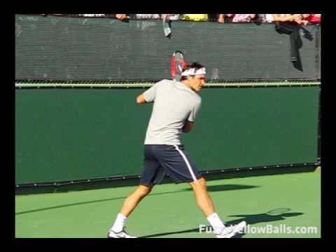 Roger Federer Backhands in Slow Motion