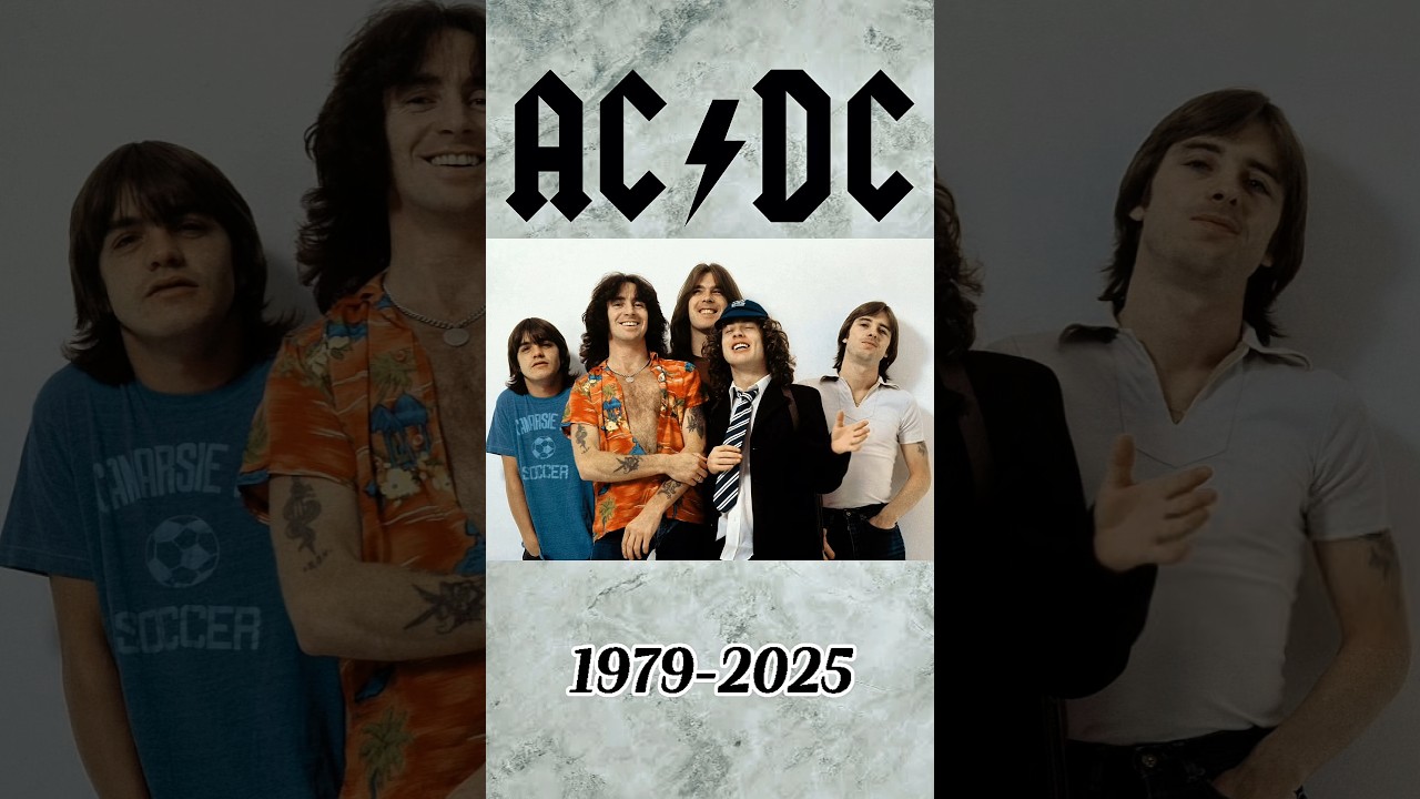 AC/DC 1979-2025 #shorts #music #acdc #nostalgia #rock #classicrock #thenandnow