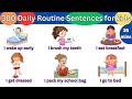 300 Daily Routine Vocabulary With Sentence Daily Sentences English Vocabulary Kids Vocabulary