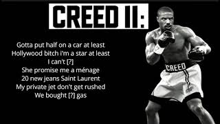 Fate (Lyrics)- Mike WiLL Made-It, Young Thug, Swae Lee(CREED 2 SOUNDTRACK)