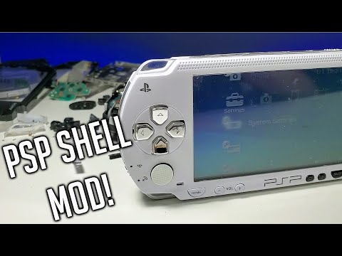 PSP 1000 Housing MOD - Black Shell to White - Timelapse of 2.5 Hours - Playstation Portable Hard MOD