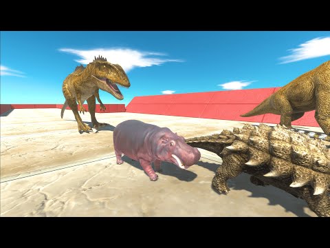 Escape from Carcharodontosaurus NEW UPDATE!!-Animal Revolt Battle Simulator