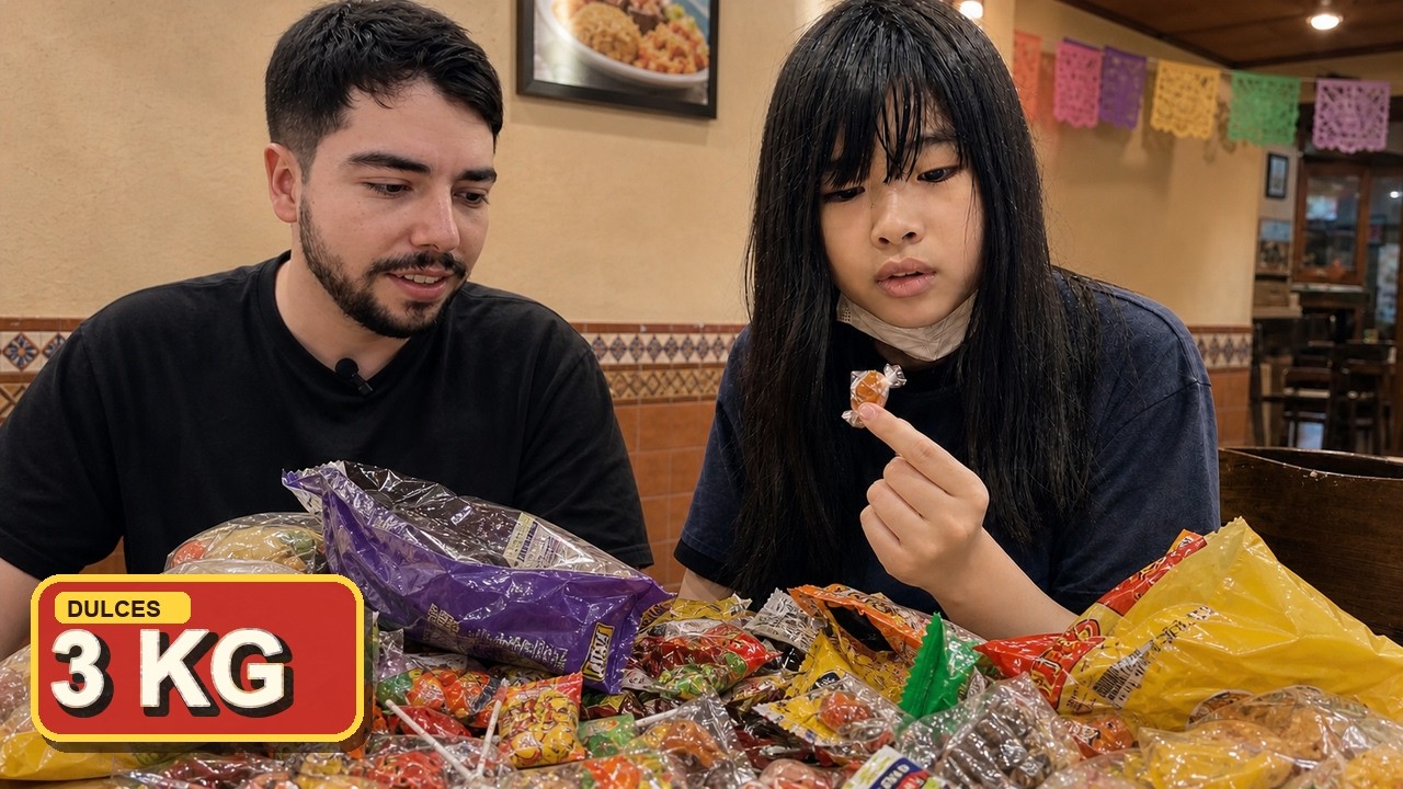 Yuzu y yo ante 3 kg de dulces mexicanos