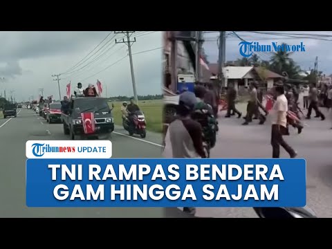 Viral Rombongan Warga Aceh Konvoi Kibarkan Bendera Gerakan Aceh Merdeka, TNI Rampas Sajam dan Pistol