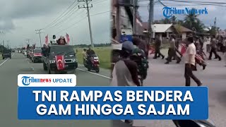 Viral Rombongan Warga Aceh Konvoi Kibarkan Bendera Gerakan Aceh Merdeka, TNI Rampas Sajam dan Pistol