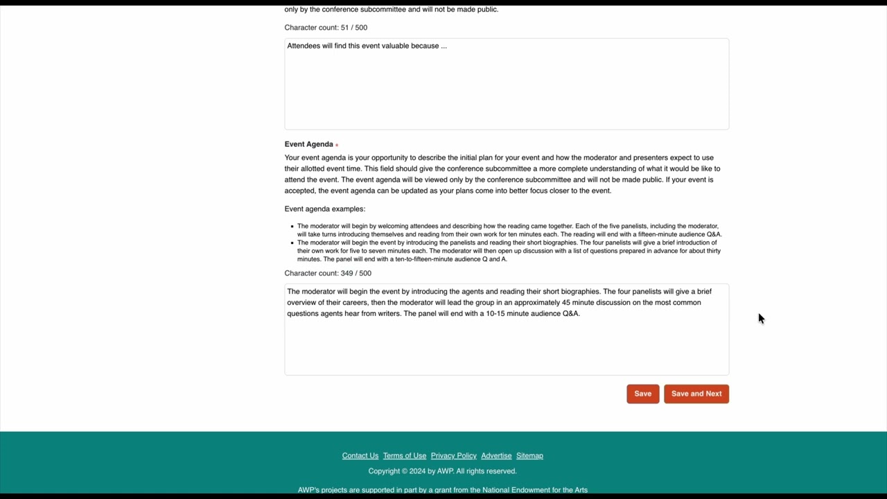 #AWP27 Proposal Tutorial Video
