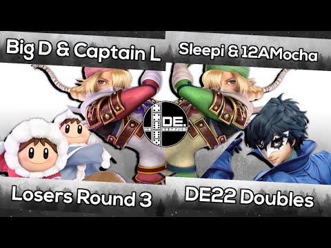 Big D/Captain L (Ice Climbers/Sheik) vs. Sleepi/12AMocha (Sheik/Joker) | DE22 SSBU Doubles LR3