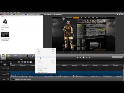 camtasia studio 8 как разделить видео и аудио