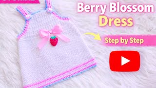 Download lagu Easy Crochet Berry Blossom Overall baby dress or Frock mp3 Download lagu Easy Crochet Berry Blossom Overall baby dress or Frock mp3