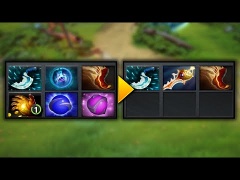 selling your items to buy Divine Rapier in Dota 2