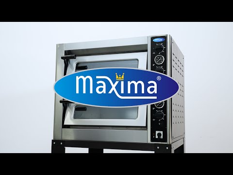 Maxima Gastro Pizzaofen - Passt 4 x Ø 30 cm Pizzas - Doppeldeck