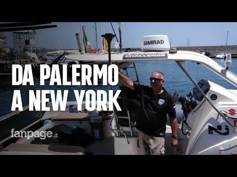 Sergio Davì parte per la sua quinta impresa, da Palermo a New York in gommone