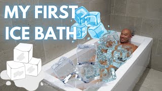 MY FIRST ICE BATH | ICE BATH BENEFITS | COLD THERAPY