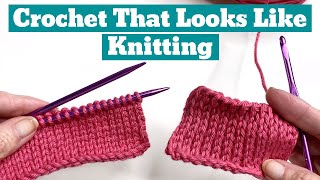 The KEY to Making Crochet Look Like Knitting 🧶 5 EASY Stitches