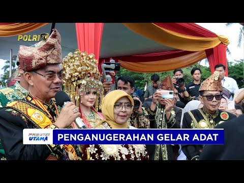 KAPOLDA HADIRI PENGANUGERAHAN GELAR ADAT DALAM RANGKA HUT KE-57 PROVINSI BENGKULU