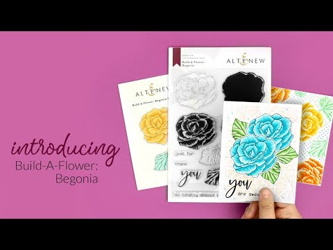 Unboxing Video - Gorgeous Build-A-Flower: Begonia Layering Floral Stamp Set!